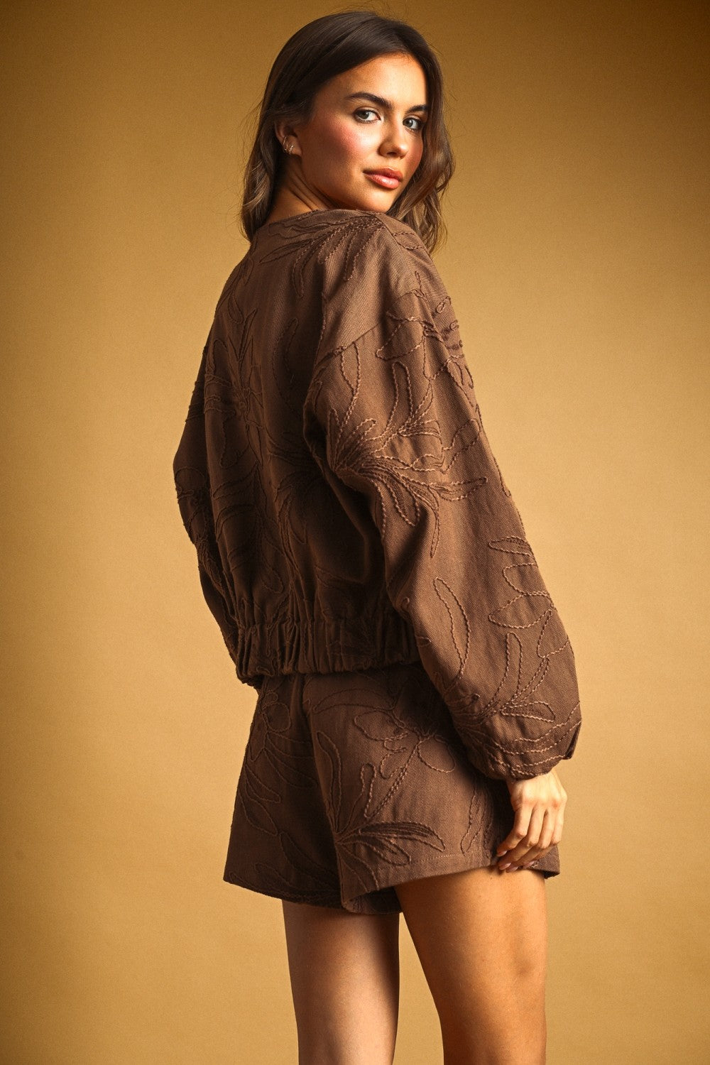 FLORAL JACQUARD JACKET