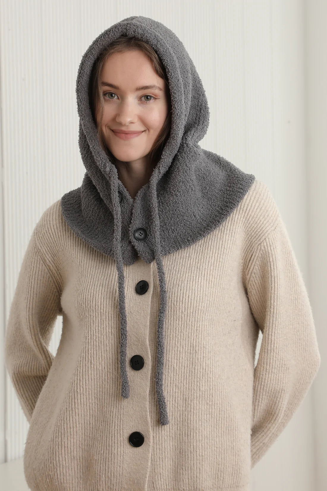 DRAWSTRING SNOOD SCARF