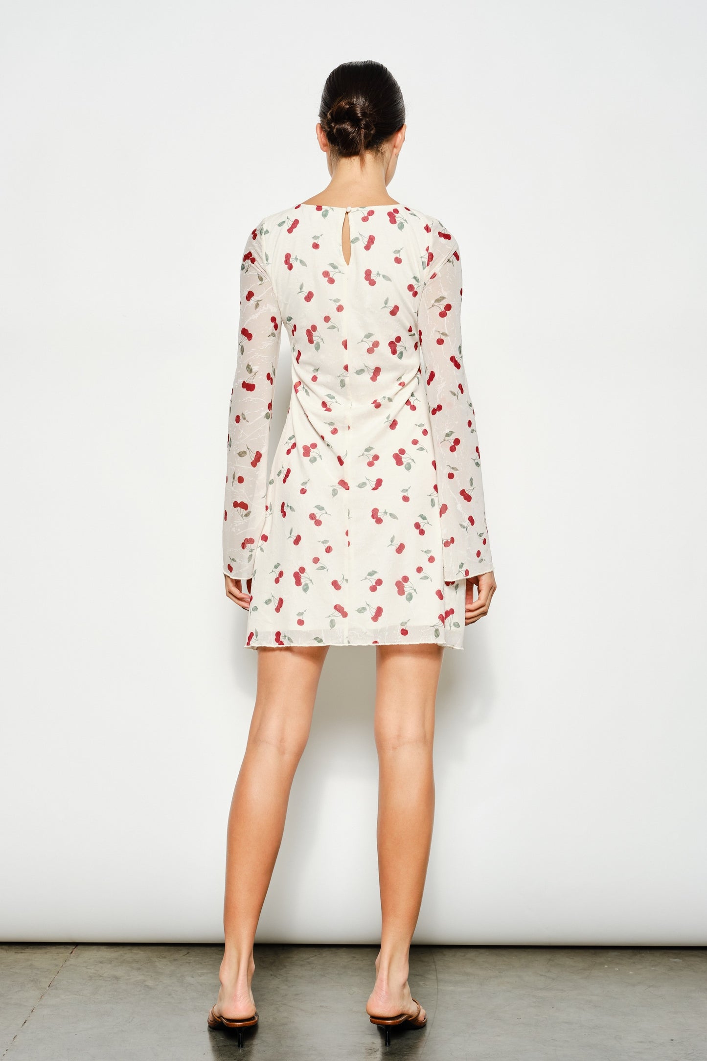 CHERRY PRINT MINI DRESS