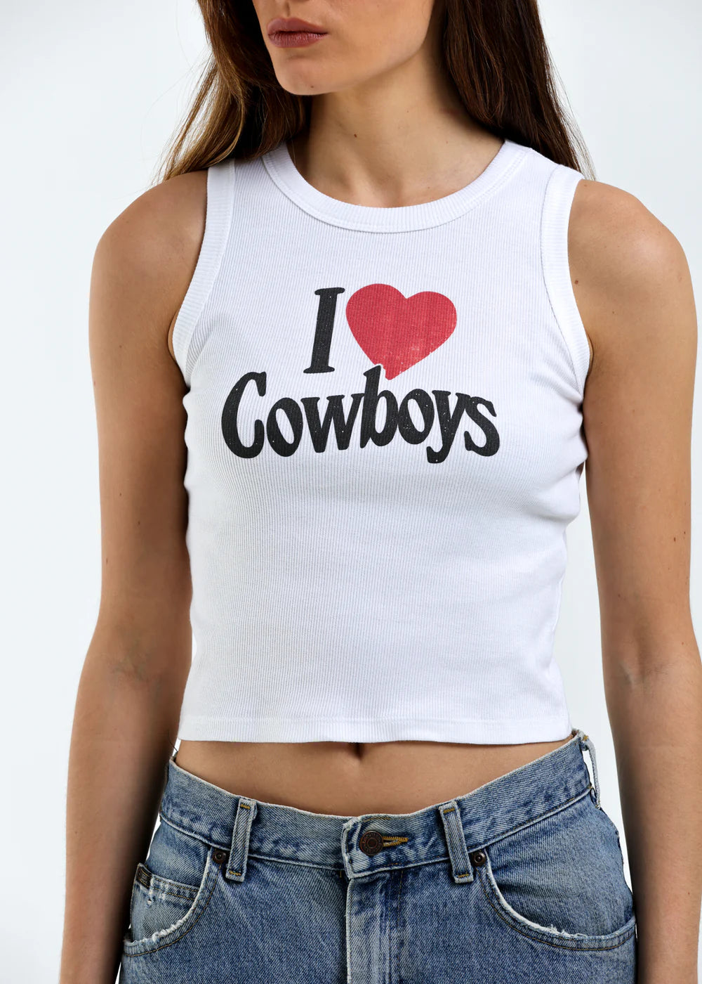 I HEART COWBOYS TANK