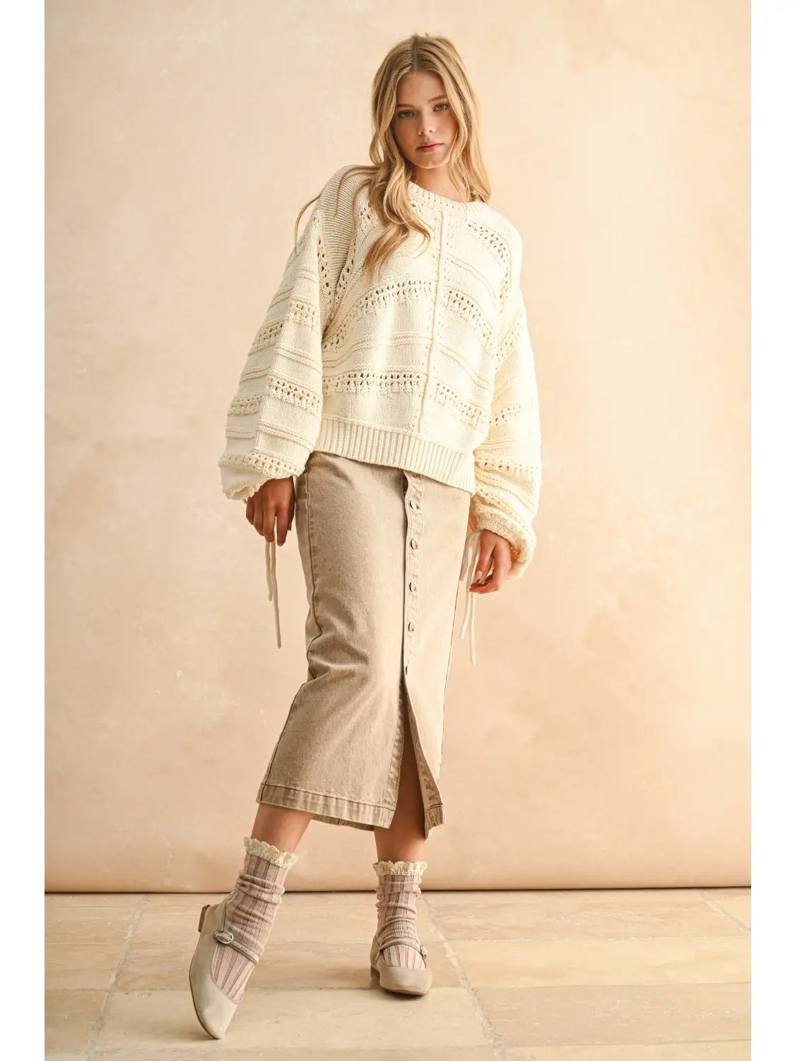 BALLOON SLEEVE SWEATER