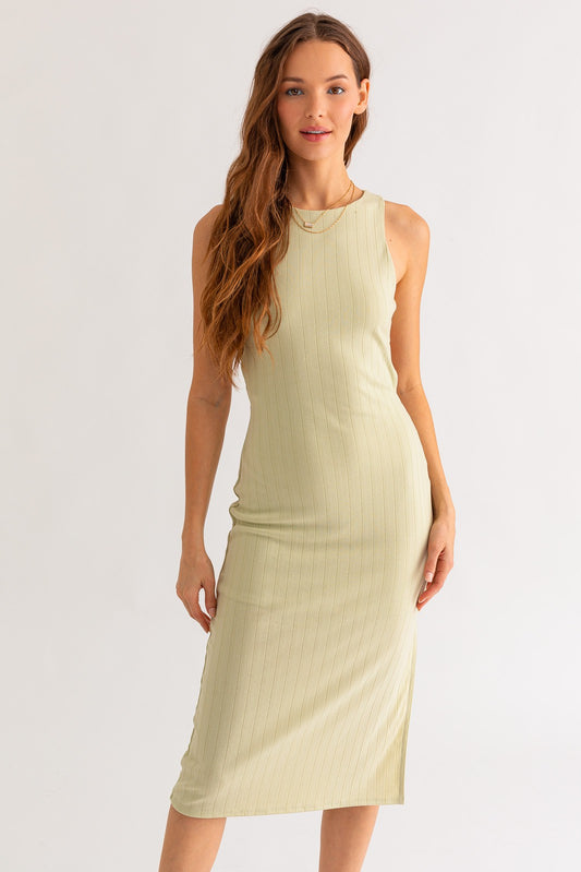 SLEEVELESS MIDI DRESS