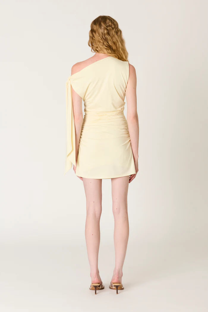 ONE SHOULDER TIE DETAIL DRESS