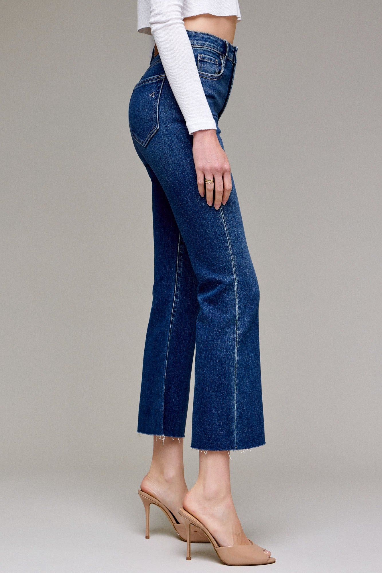 CROP FLARE JEANS