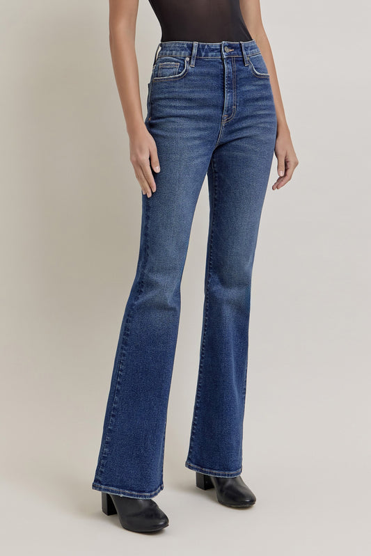 HIGH RISE BASIC FLARE JEANS