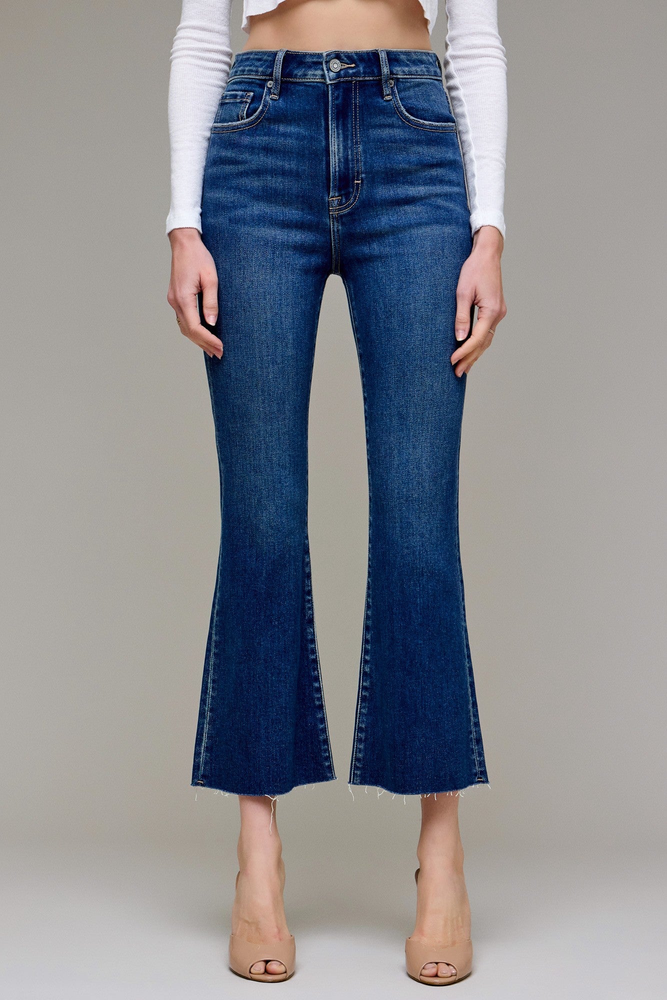 CROP FLARE JEANS