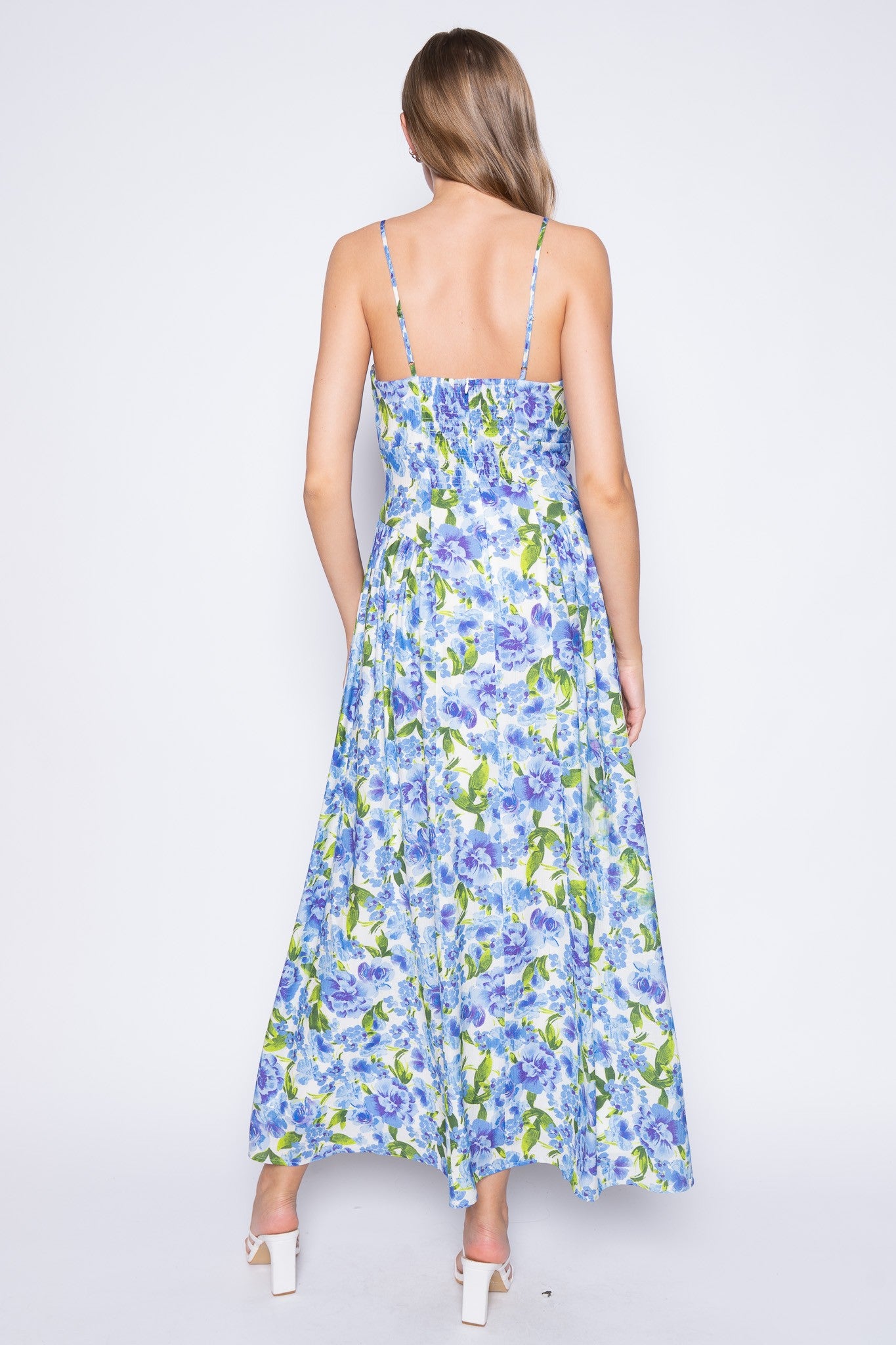 FLORAL PRINT MAXI DRESS