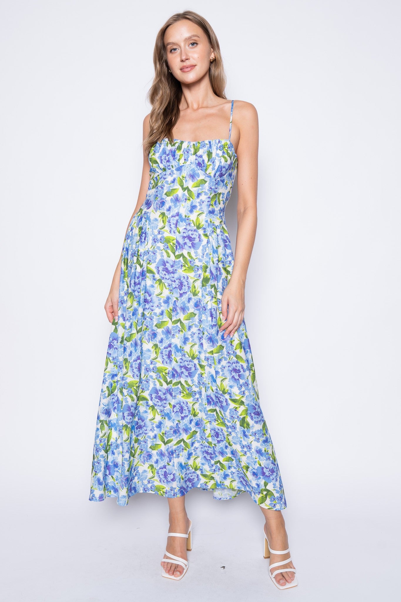 FLORAL PRINT MAXI DRESS