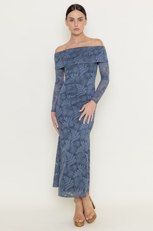 OFF SHOULDER LACE DRESS
