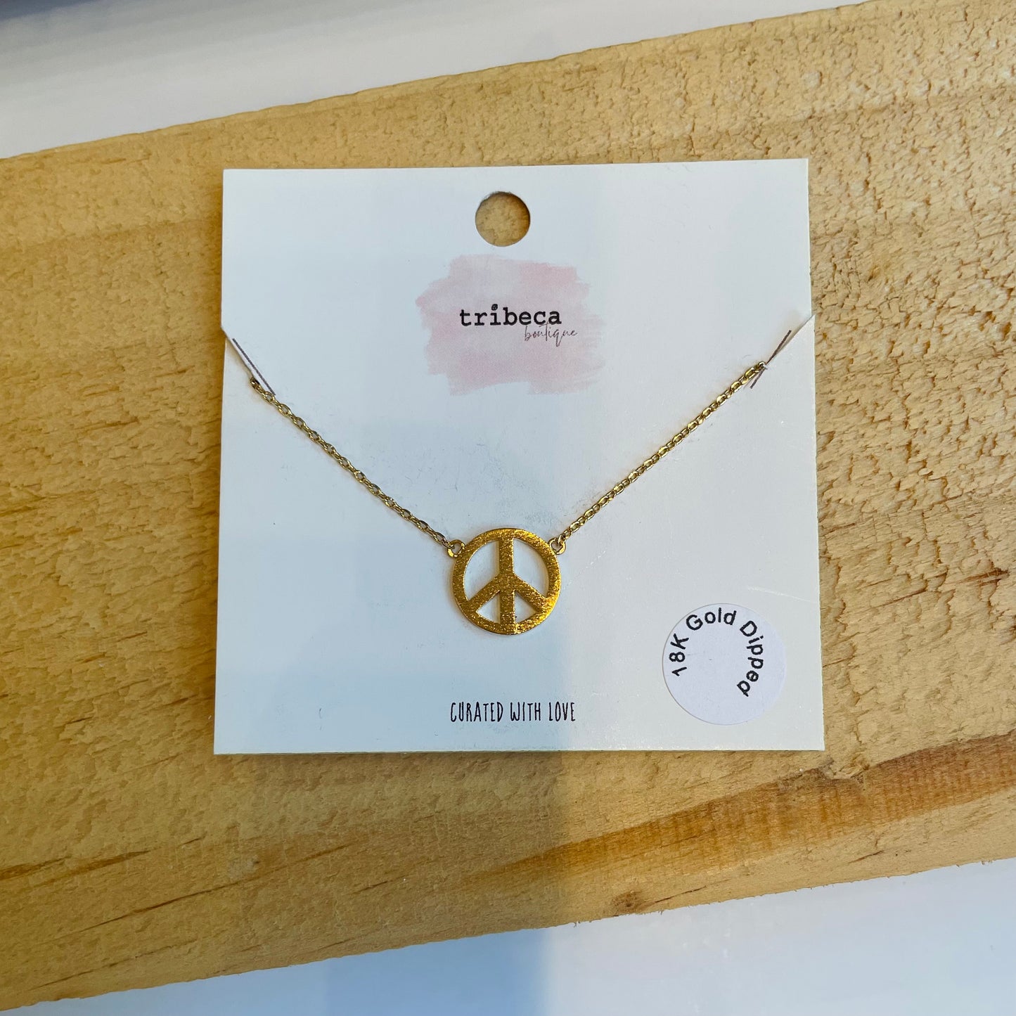 PEACE SIGN NECKLACE