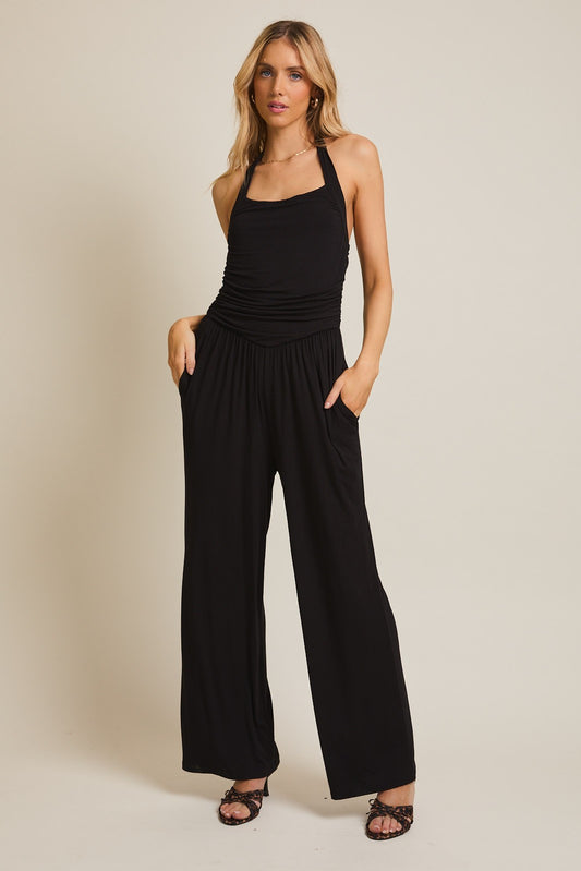 HALTER NECK JUMPSUIT
