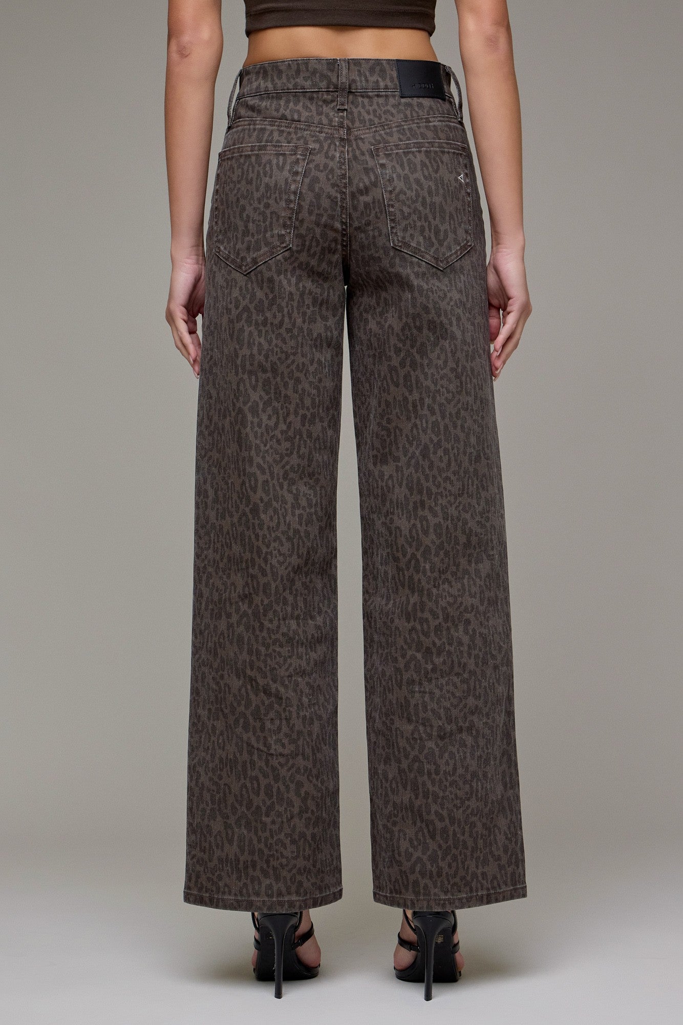 CHEETAH PRINT DAD JEANS