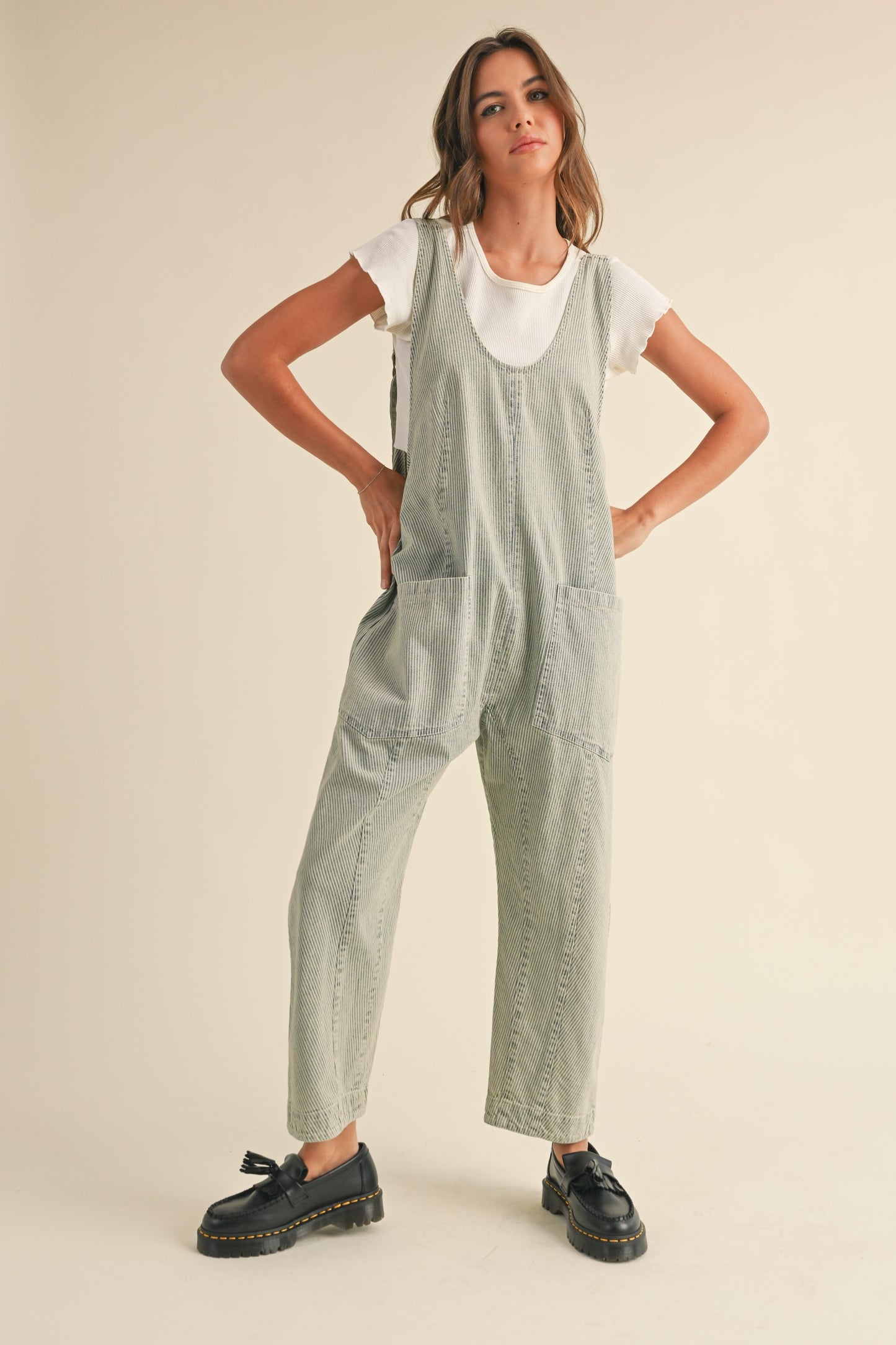 STRIPE JUMPSUIT