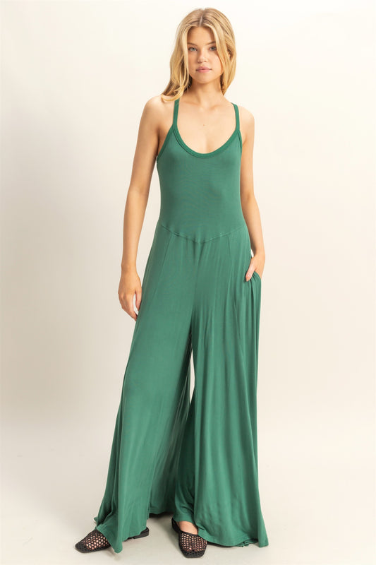 WIDE LEG JUMPSUIT