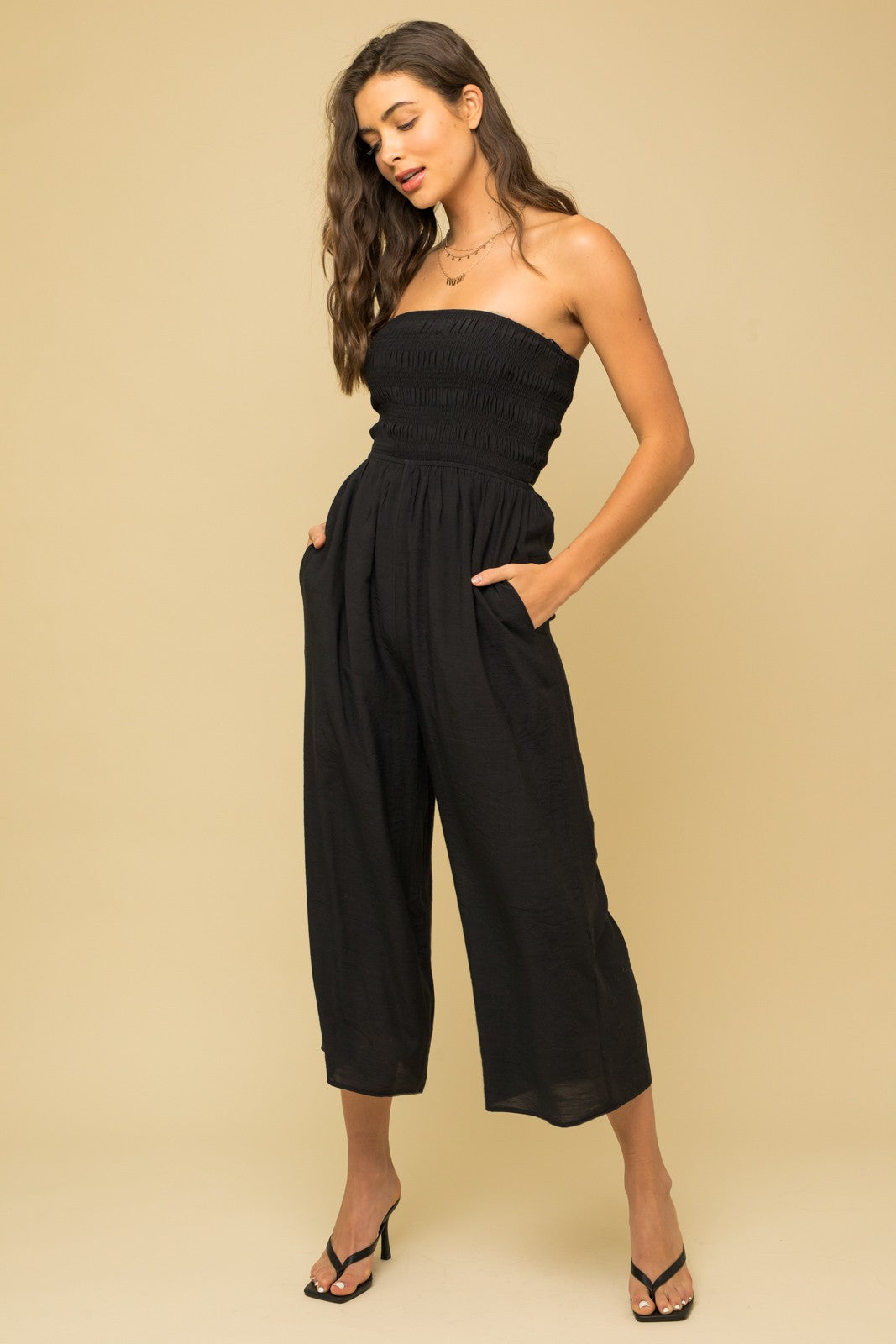 STRAPLESS JUMPSUIT