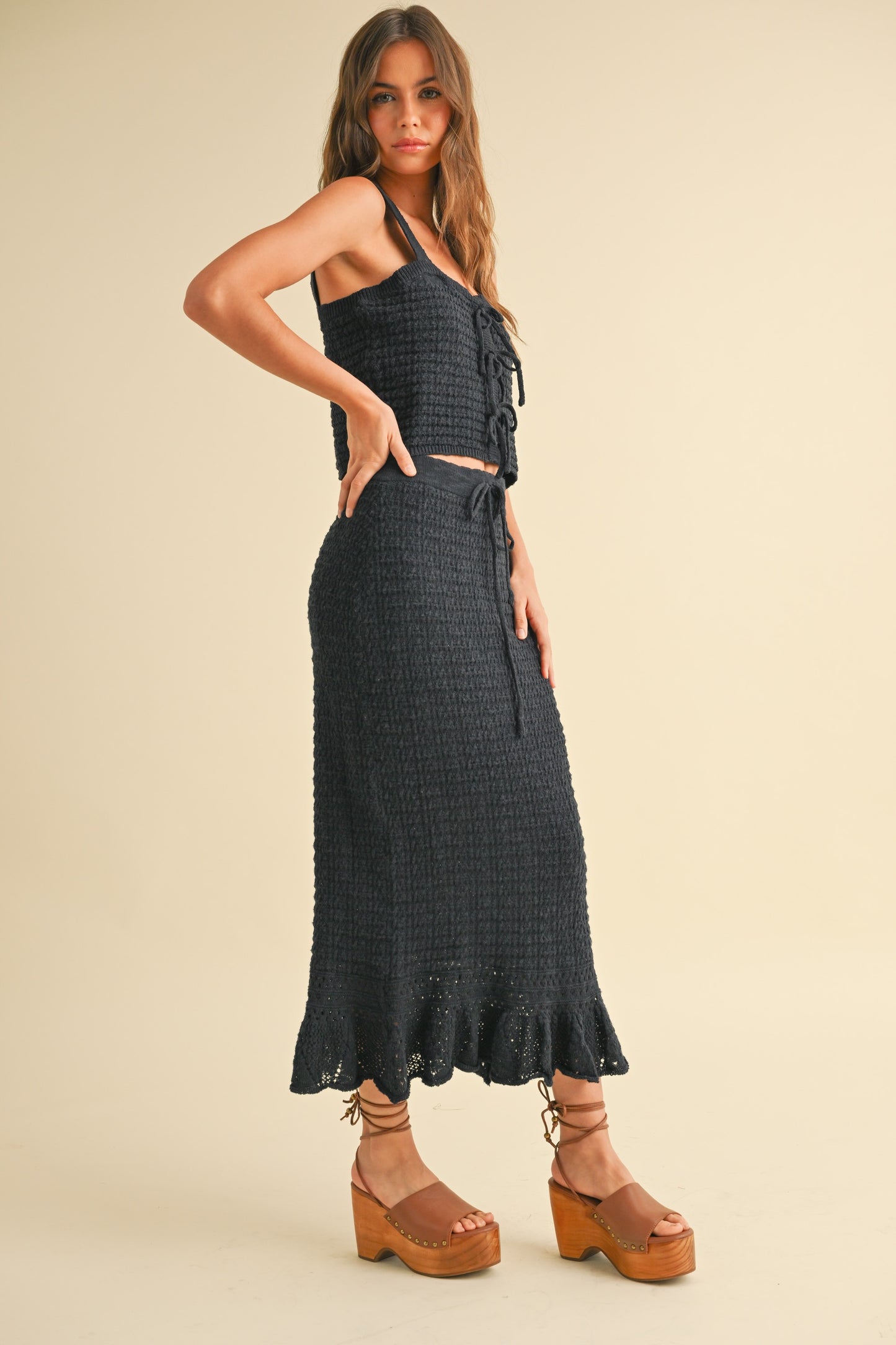 CROCHET KNITTED SKIRT