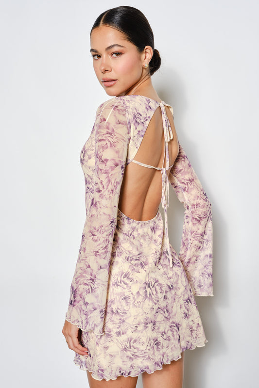 OPEN BACK MINI DRESS