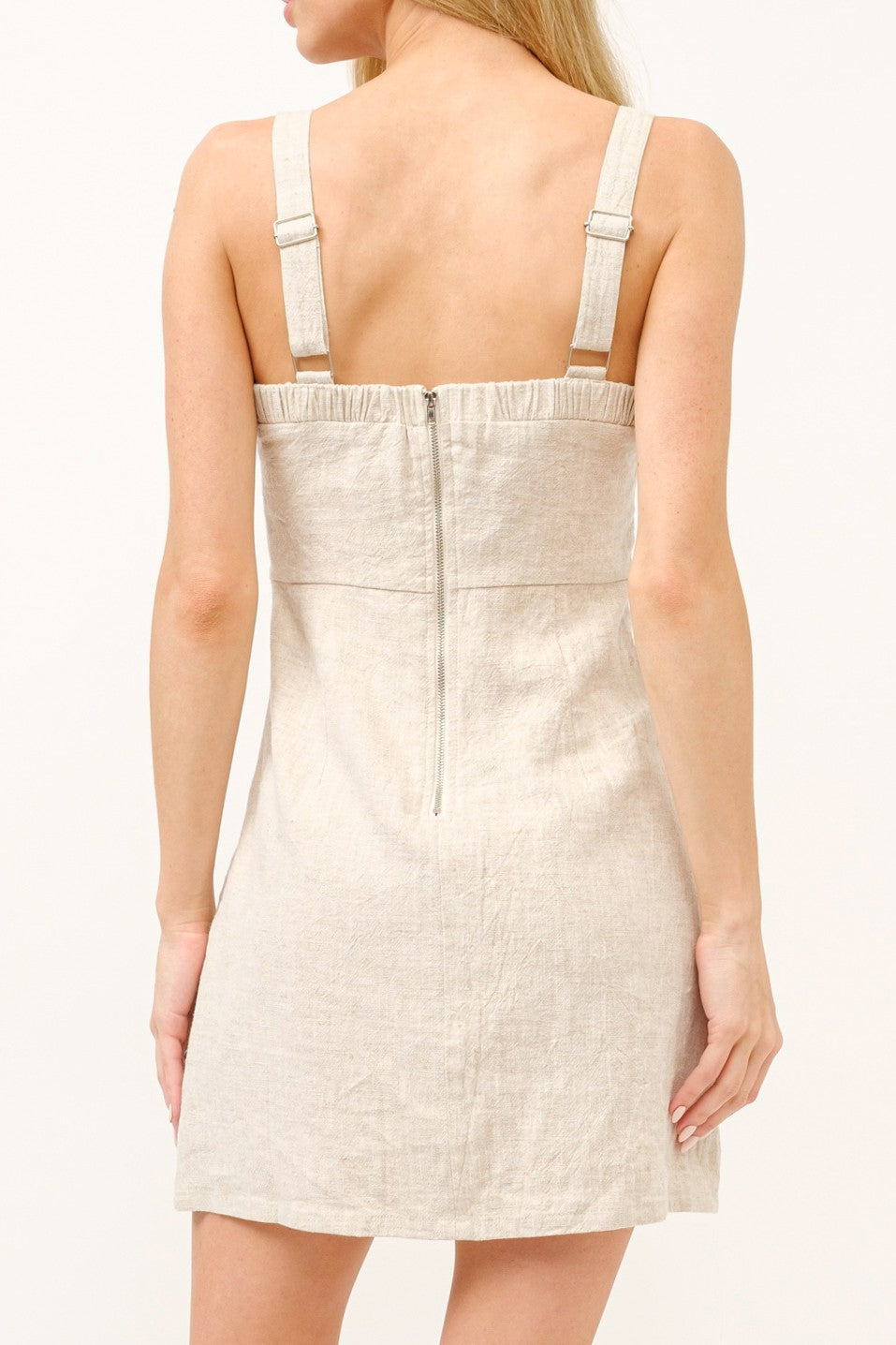 CONTRAST DETAIL MINI DRESS