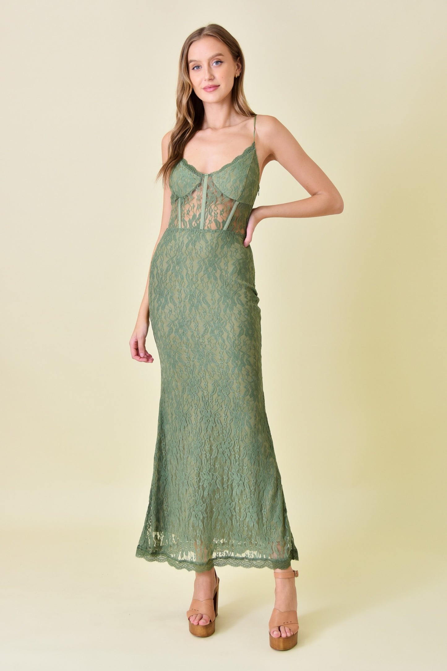 LACE DETAIL DRESS