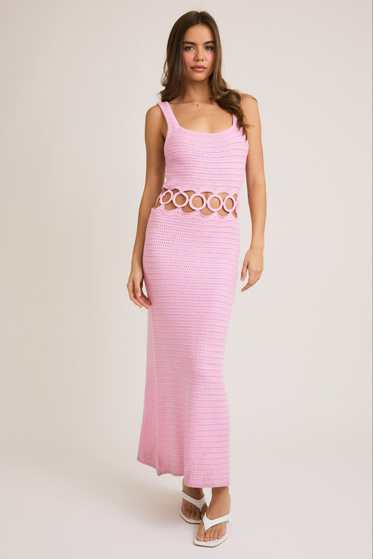 CROCHET MIDI DRESS