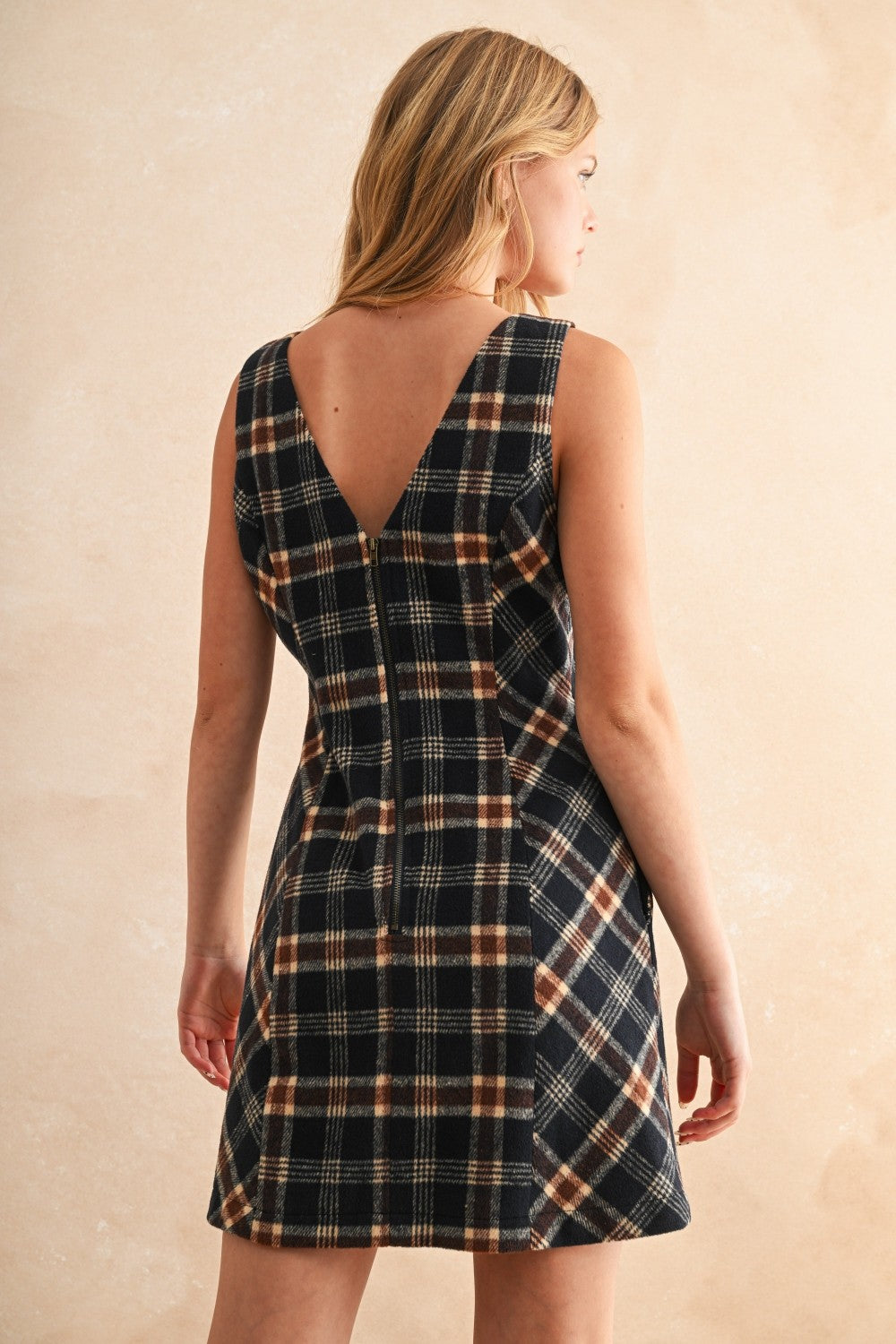 PLAID MINI DRESS