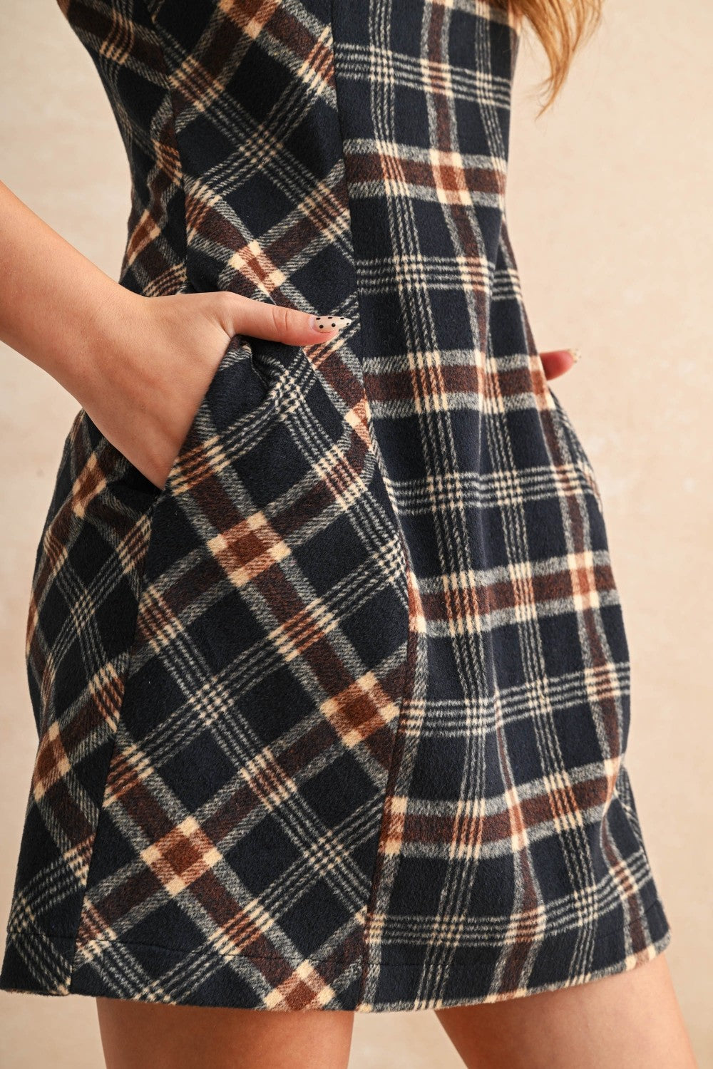 PLAID MINI DRESS