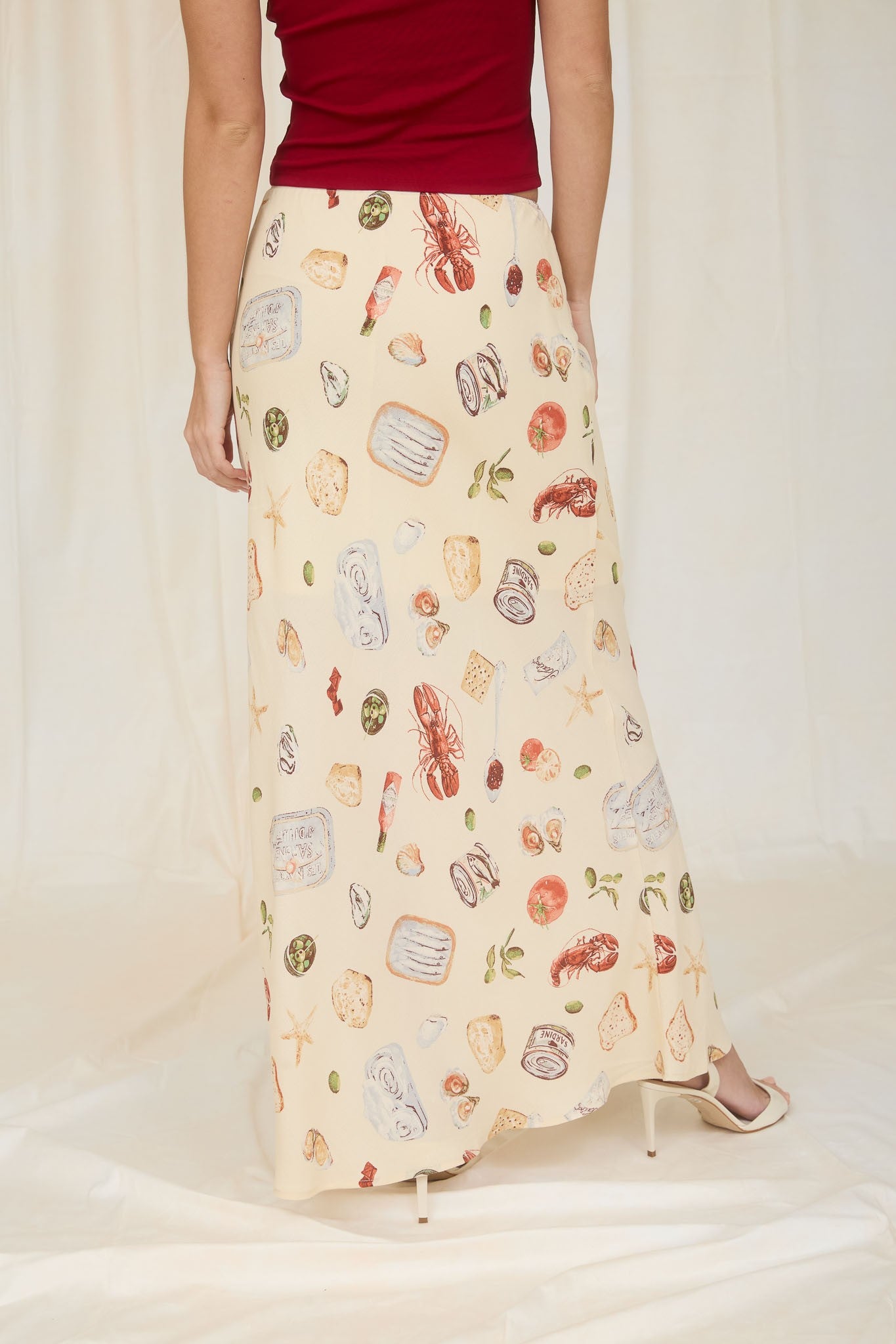 PORTOFINO SLIP ON MIDI SKIRT