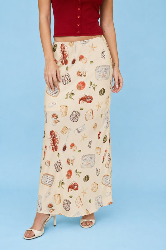 PORTOFINO SLIP ON MIDI SKIRT