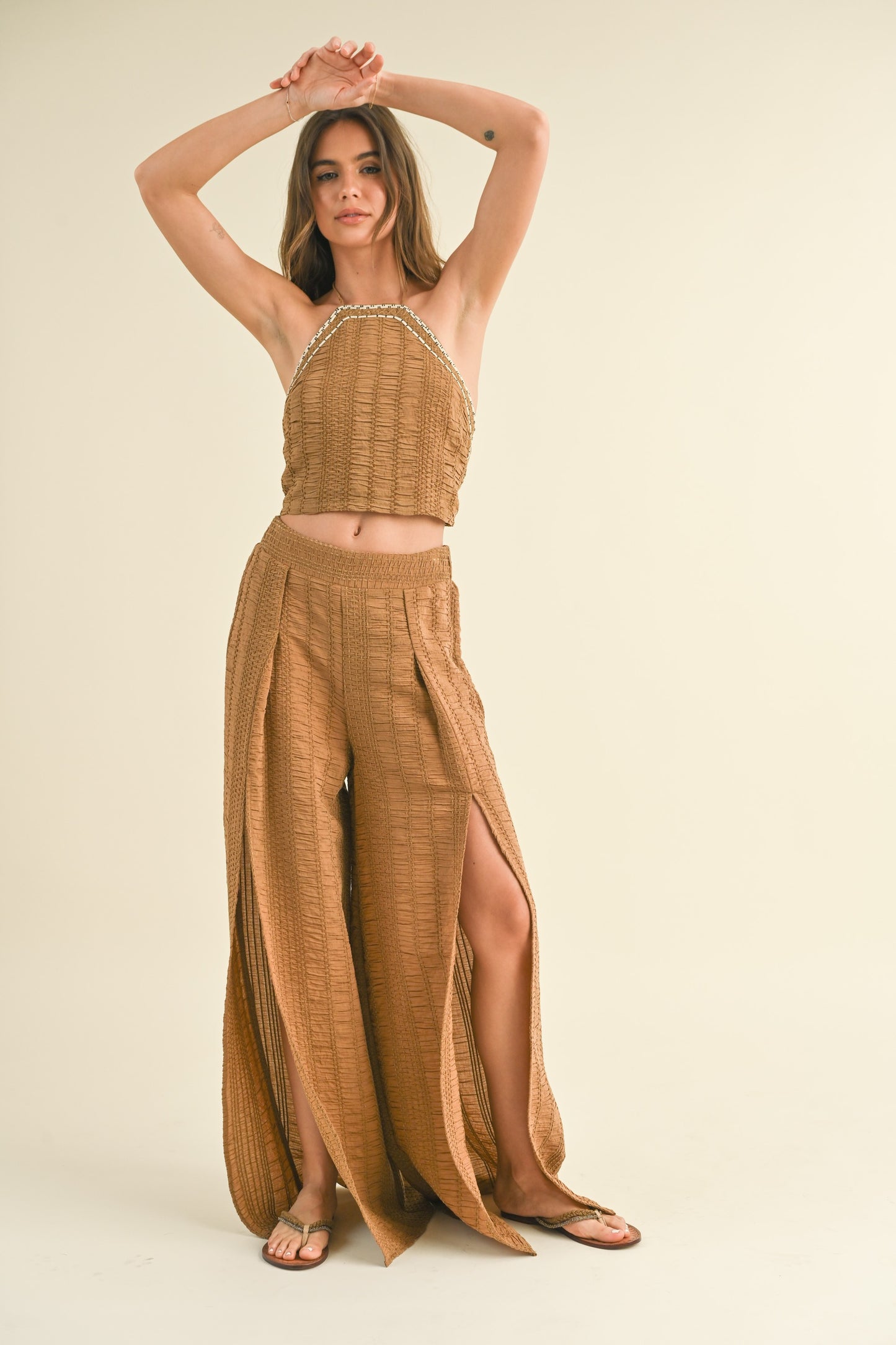 SPLIT DETAIL FLOWY PANT