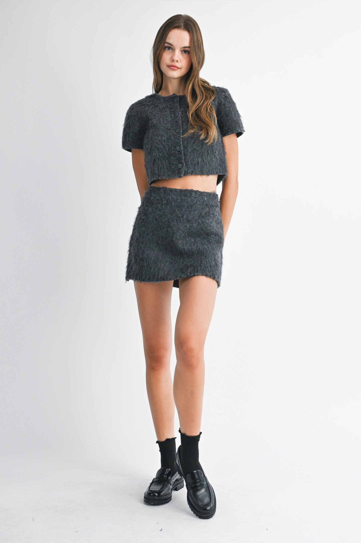 FUZZY MINI SKIRT