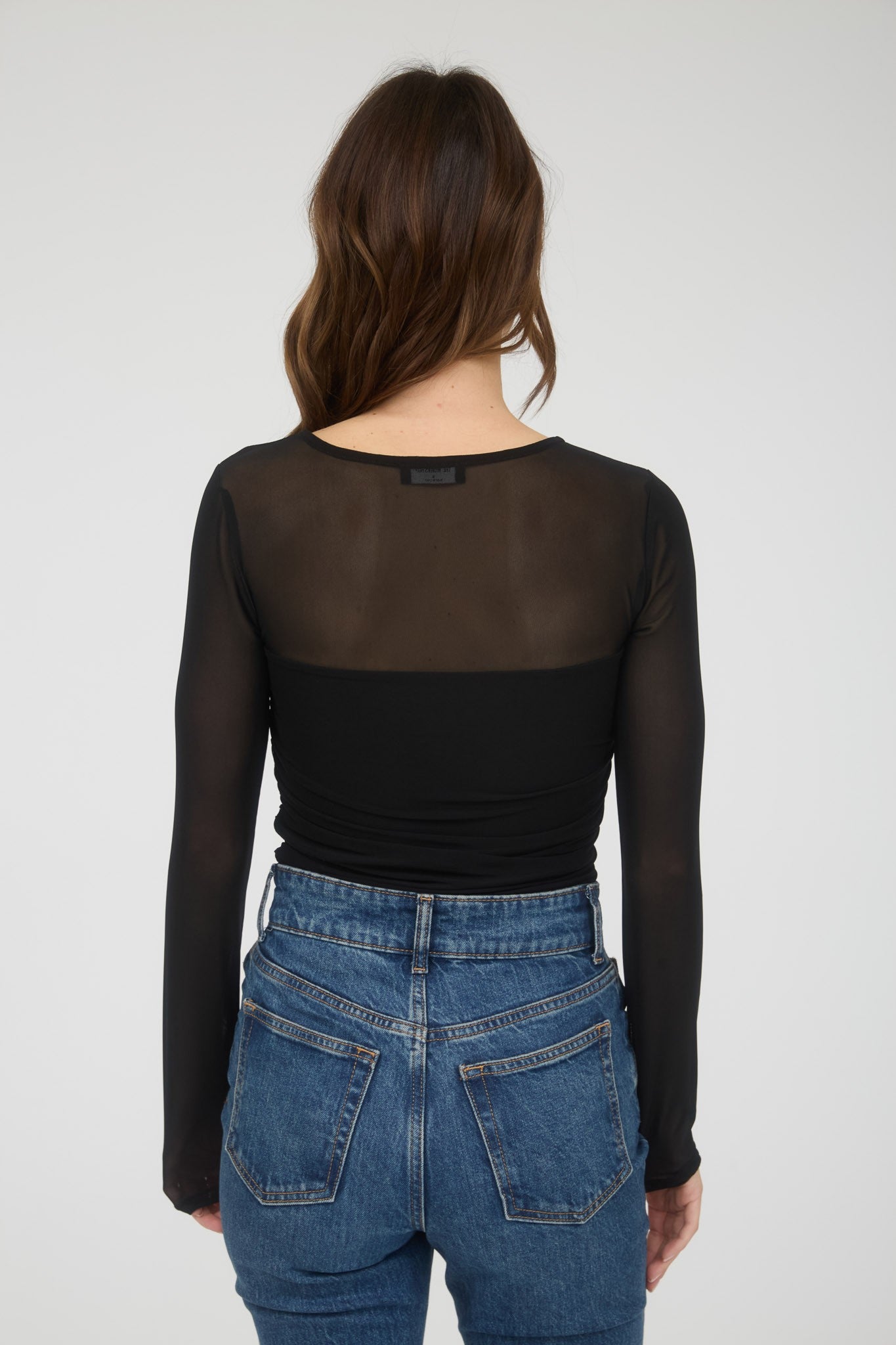 SQUARE NECK LONG SLEEVE TOP