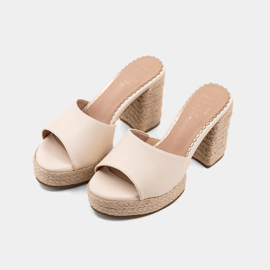 WOVEN PLATFORM HEEL