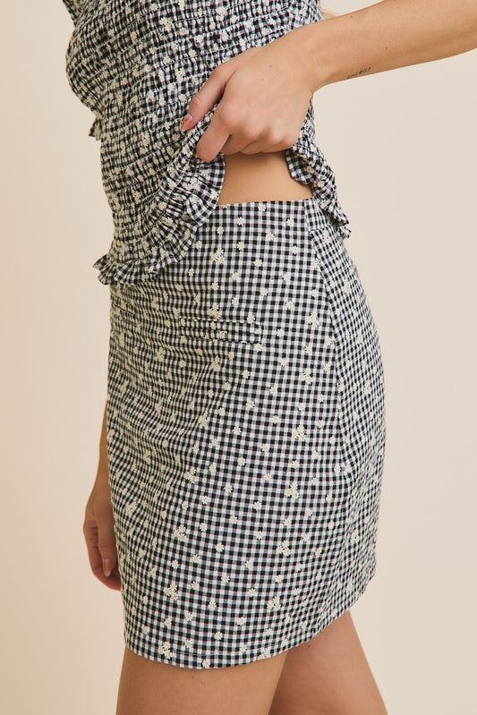 GINGHAM SKIRT
