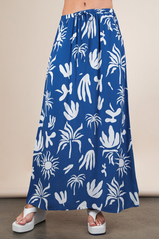 RESORT PRINT MAXI SKIRT