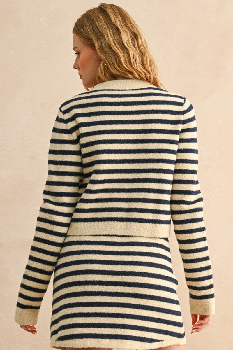 STRIPED SWEATER SKIRT