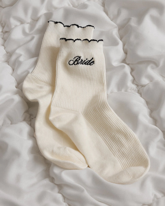 'BRIDE' RUFFLE SOCKS