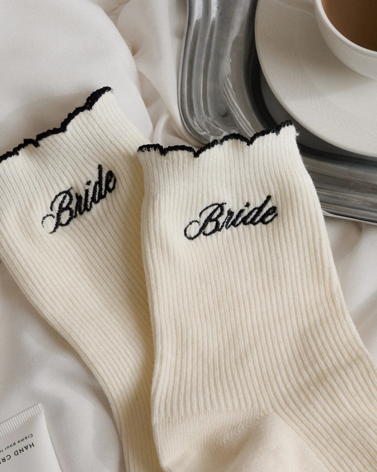 'BRIDE' RUFFLE SOCKS