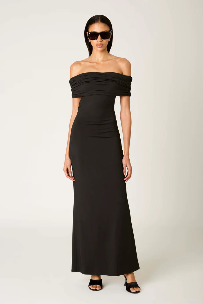 STRAPLESS TWIST BACK DRESS