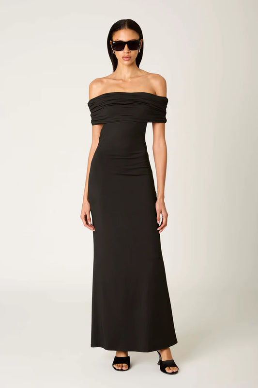 STRAPLESS TWIST BACK DRESS