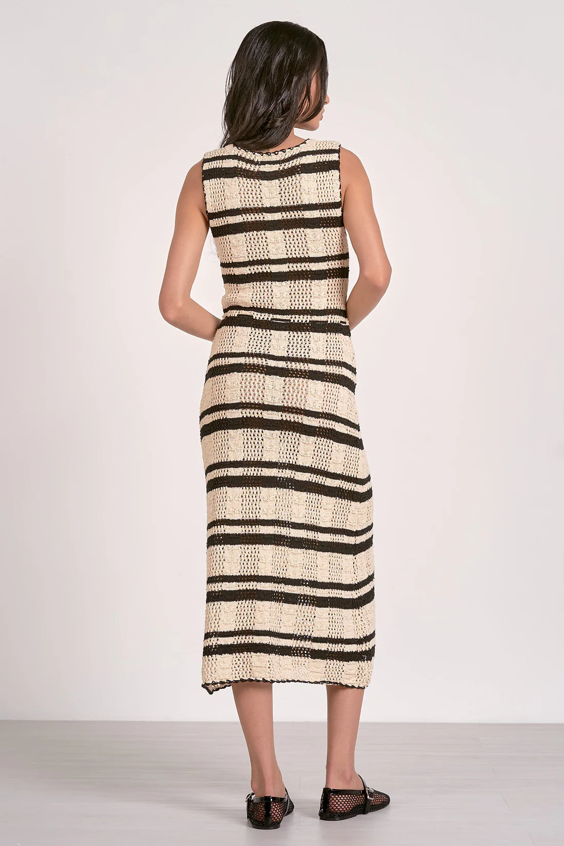 STRIPED CROCHET DRESS