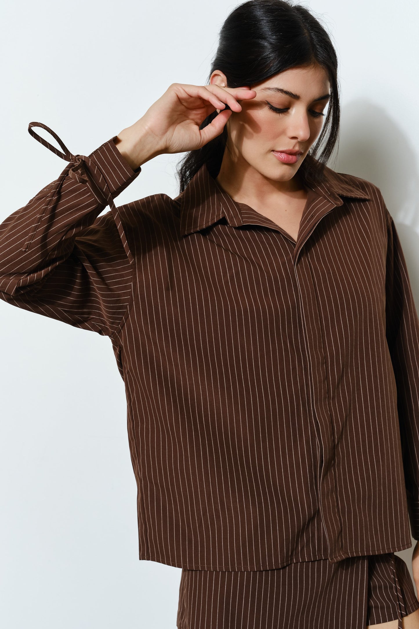 PINSTRIPE BLOUSE