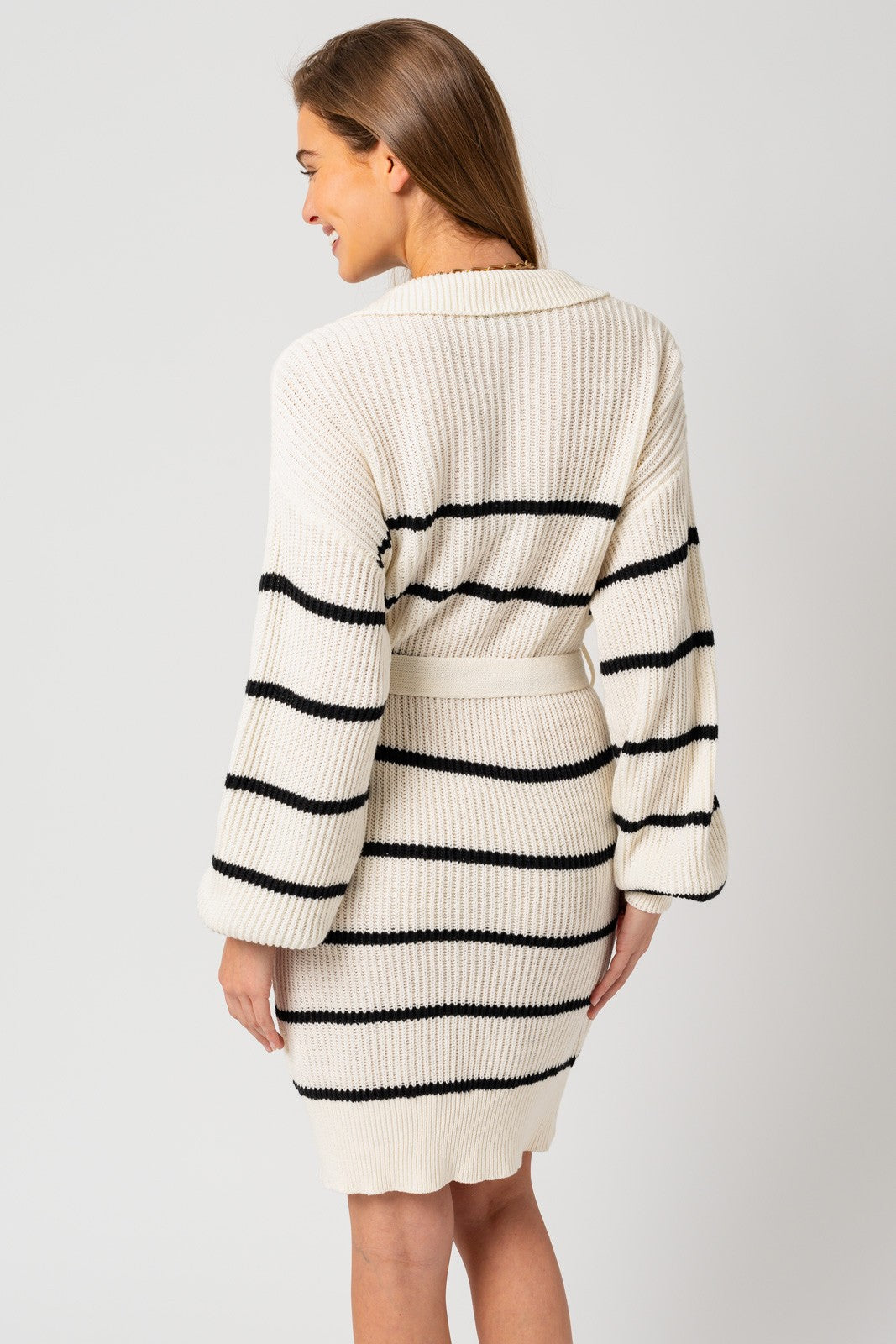 STRIPE SWEATER DRESS
