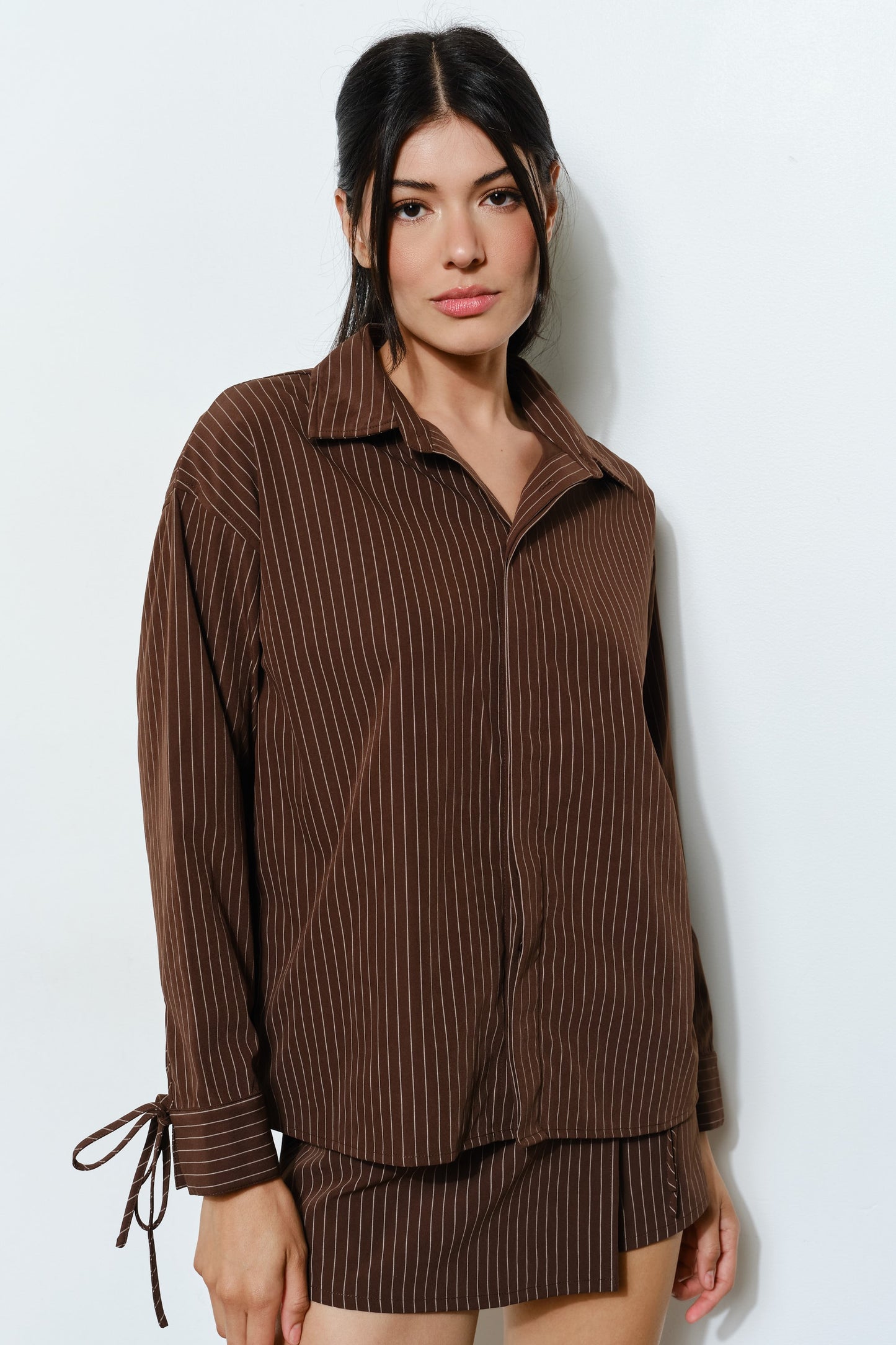 PINSTRIPE BLOUSE