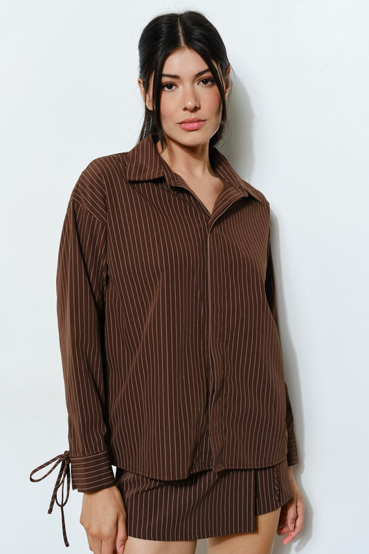 PINSTRIPE BLOUSE