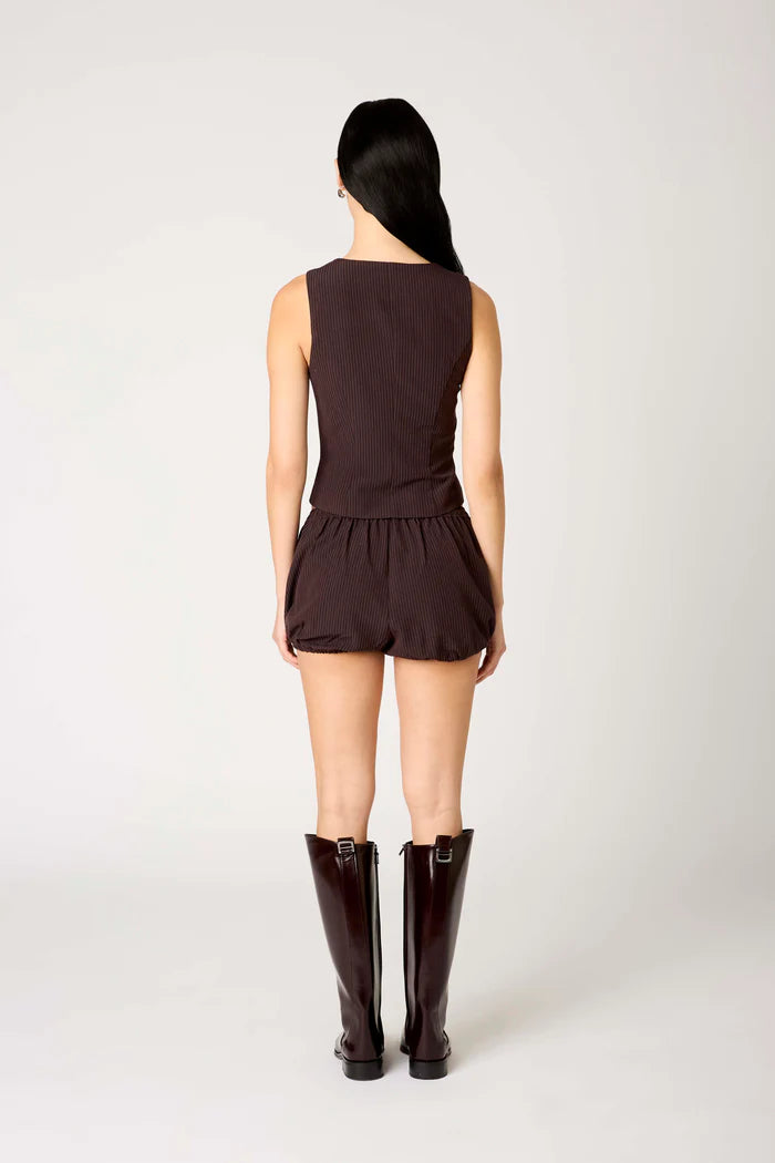 PINSTRIPE CORSET VEST