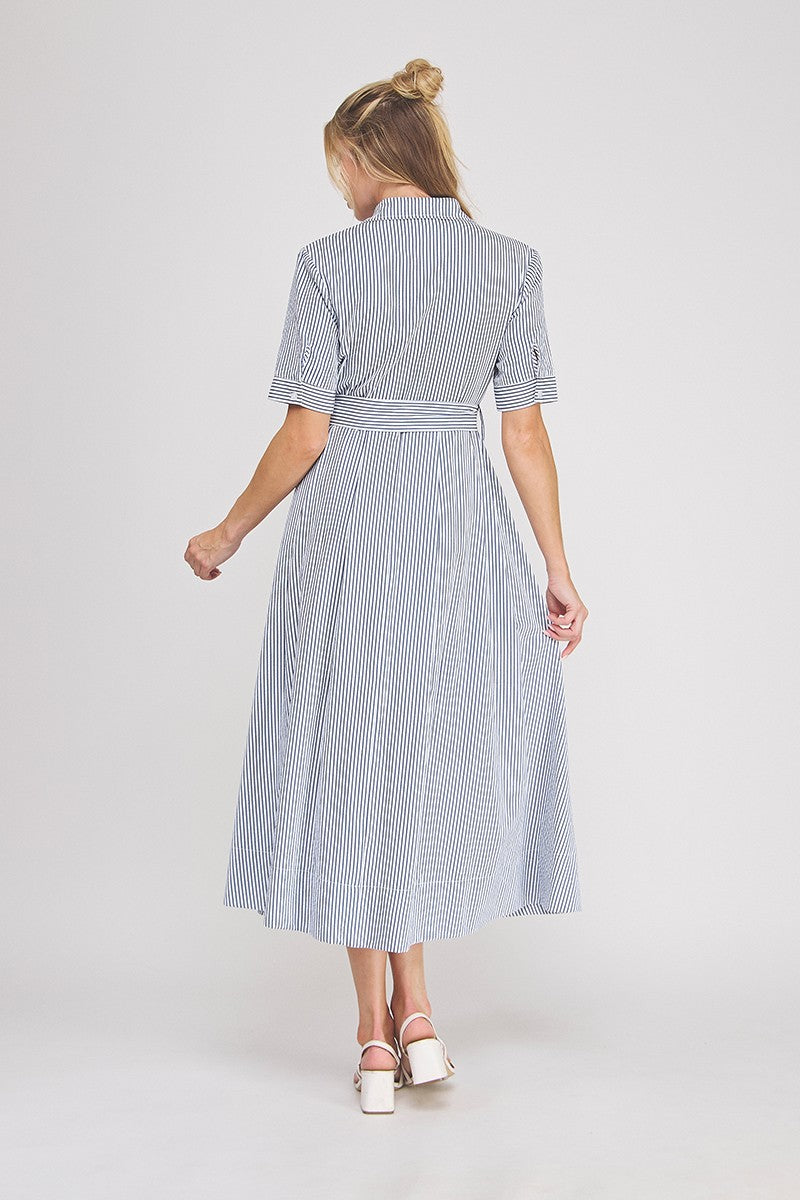 SEERSUCKER MAXI DRESS