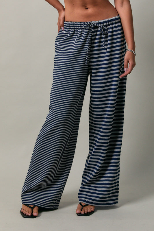 LOW RISE STRIPED LOUNGE PANT