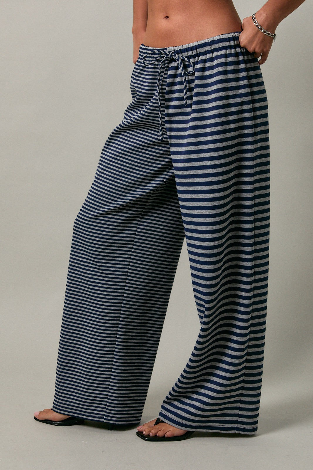 LOW RISE STRIPED LOUNGE PANT