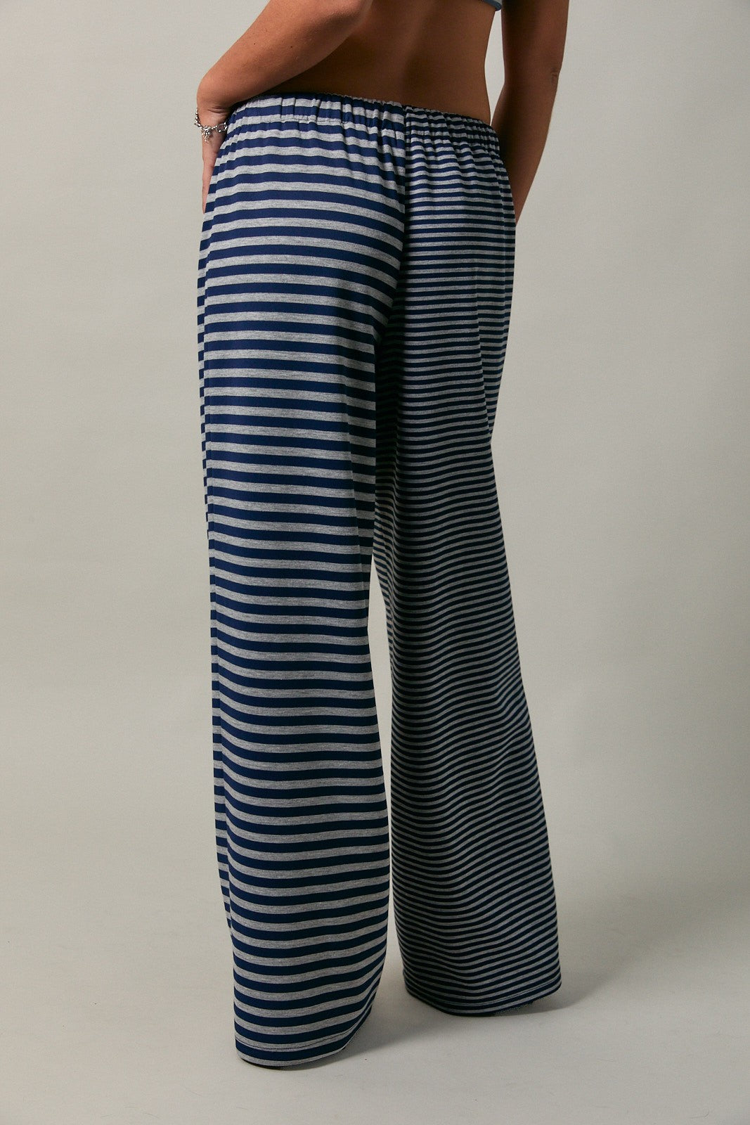 LOW RISE STRIPED LOUNGE PANT