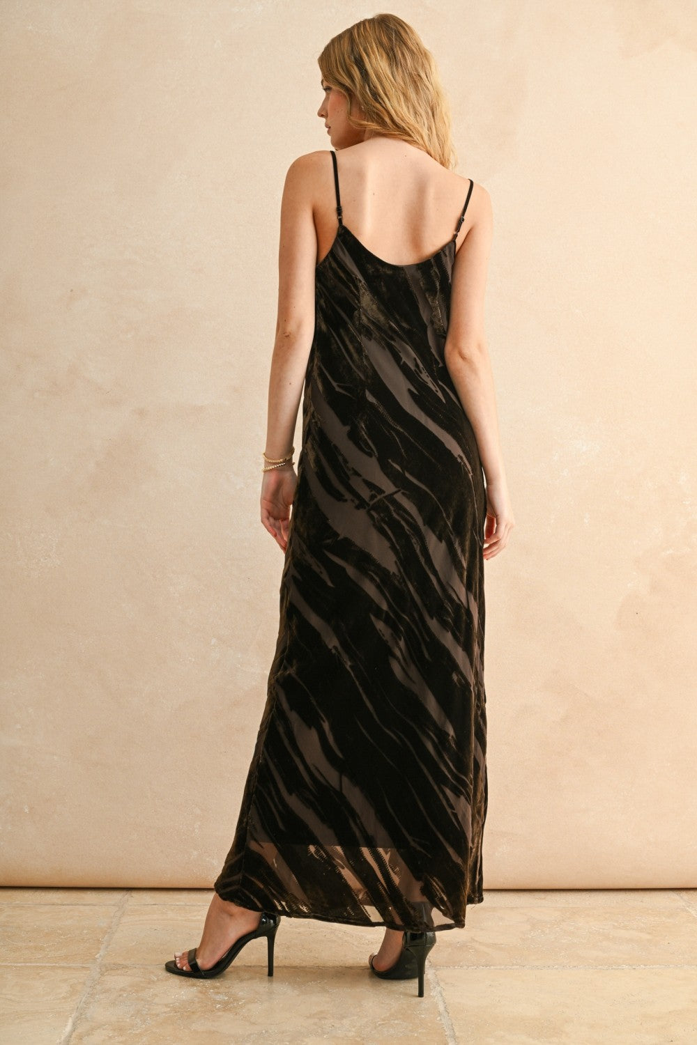 TEXTURED SUEDE MAXI
